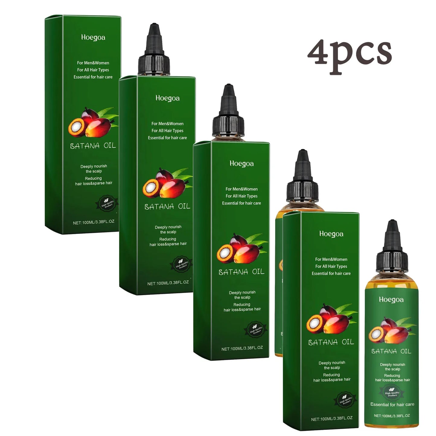 Batana Oil | Hair Strengthen Repair | Split Ends Damage | Increase Hair Thickness and Smoothness | Dense Hair Essential Oil