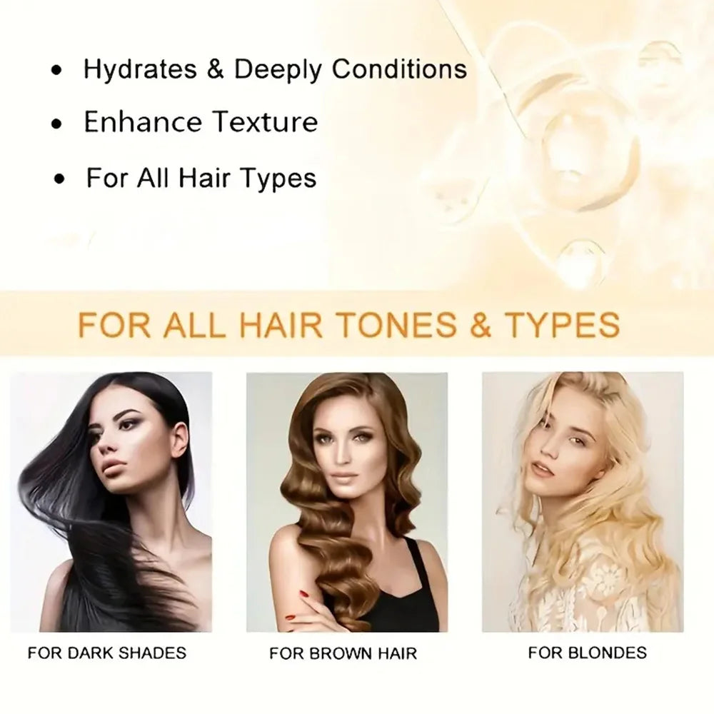 Keratin Hair Mask | Moisturizer | Conditioner | Soft | Smooth | Frizz | Damaged Hair Care Repair | Restore Shine Hair