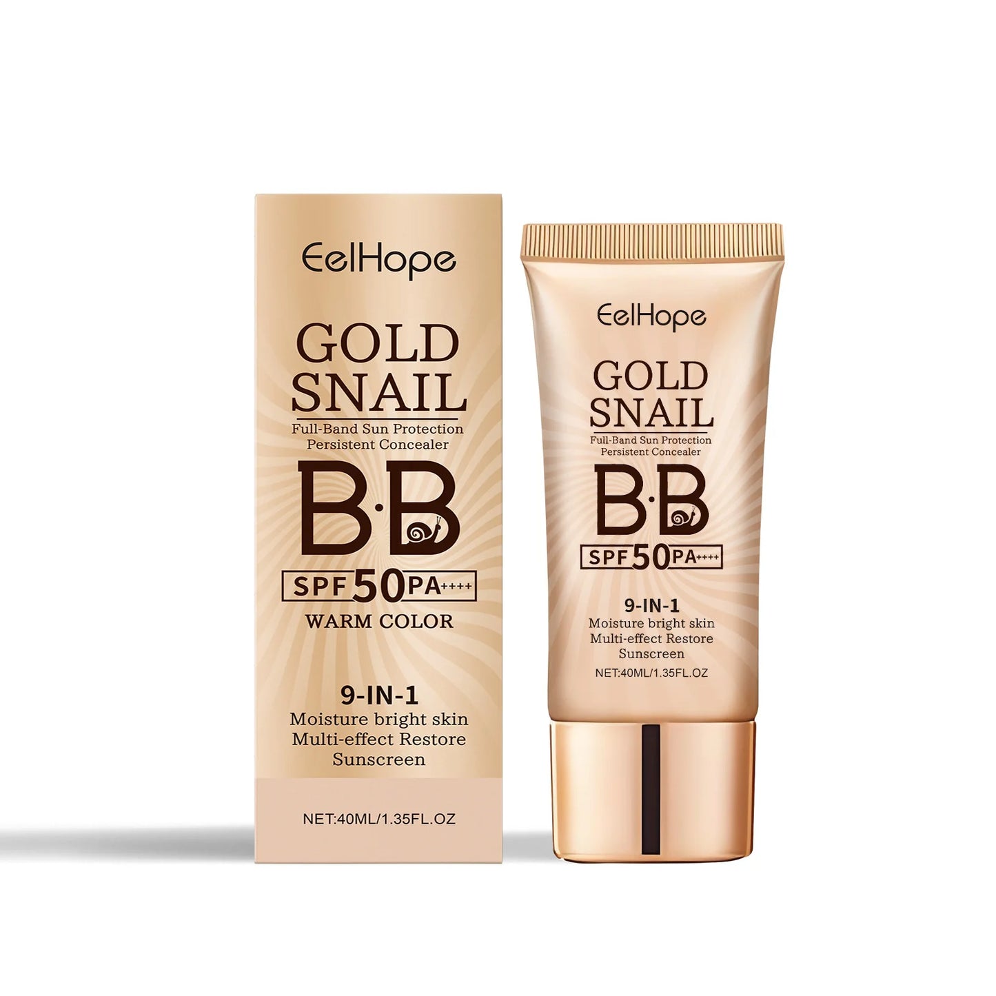 Gold Snail Sunscreen BB Cream SPF 50 | Face Concealer | Long-Lasting | Makeup