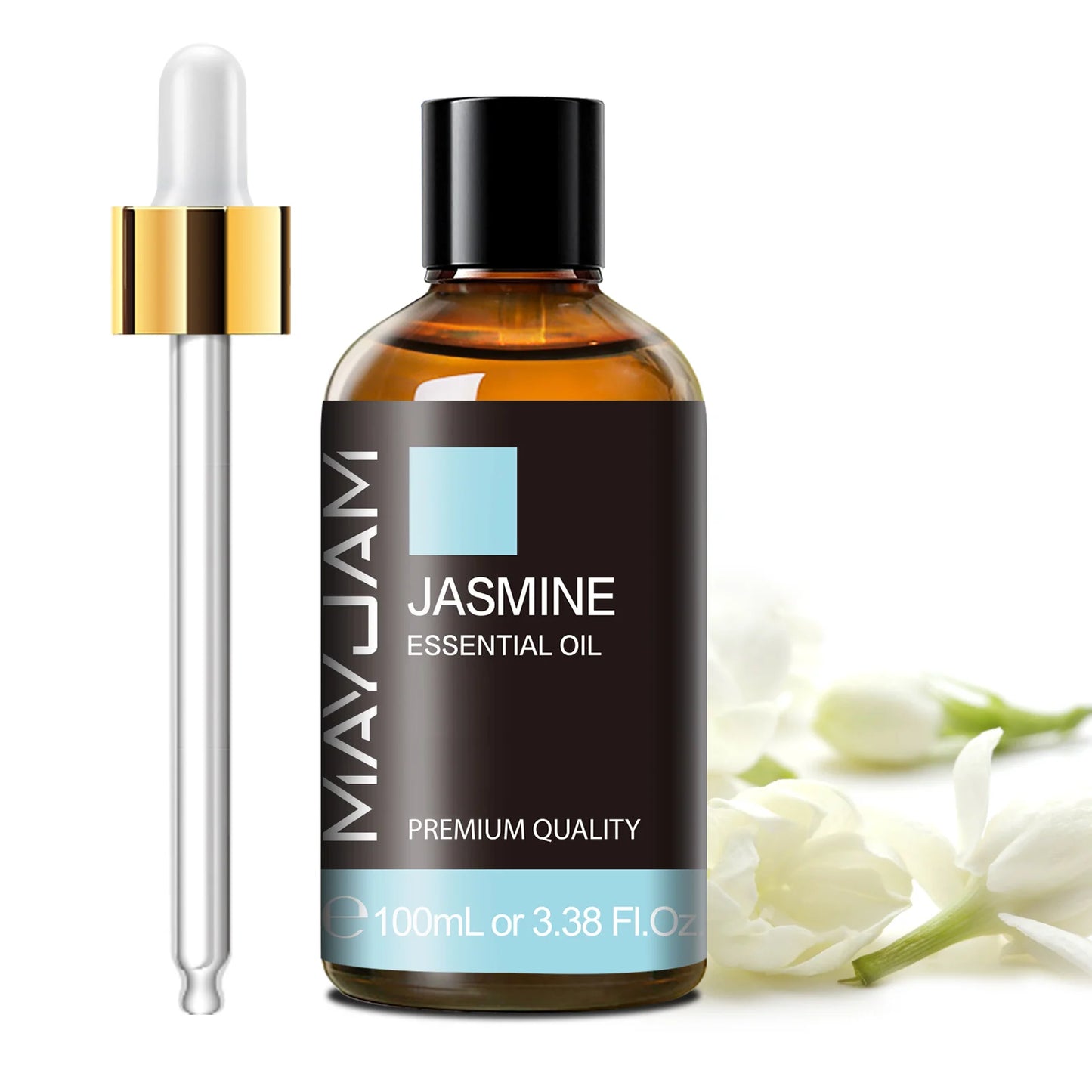 MAYJAM 100ml (3.38 FL OZ) | Pure Essential Oil with Glass Dropper | Aromatherapy Essential Oils