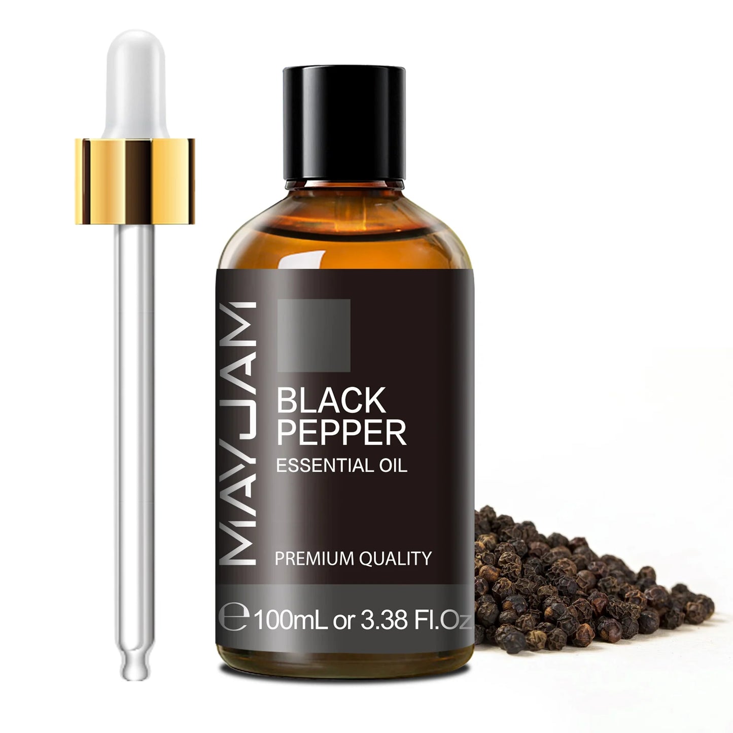 MAYJAM 100ml (3.38 FL OZ) | Pure Essential Oil with Glass Dropper | Aromatherapy Essential Oils