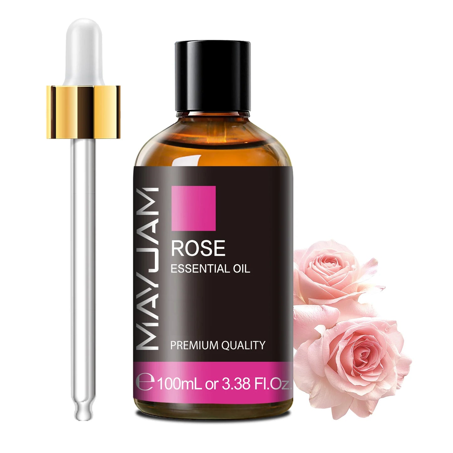 MAYJAM 100ml (3.38 FL OZ) | Pure Essential Oil with Glass Dropper | Aromatherapy Essential Oils