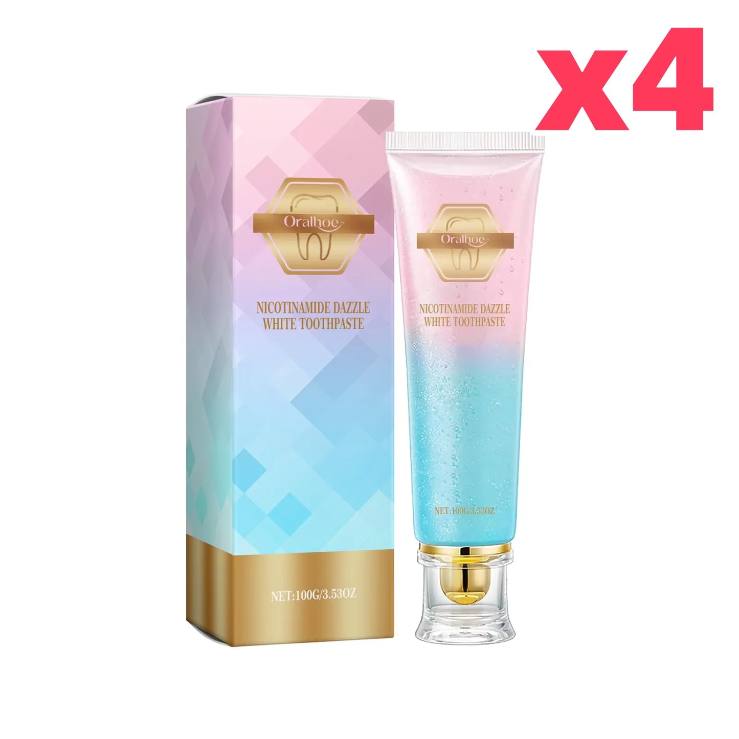 Niacinamide Whitening Toothpaste | Dental Stains Removing | Prevent Bad Breath | Oral Cleaning | Refreshing | Reduces Plaque | Toothpaste