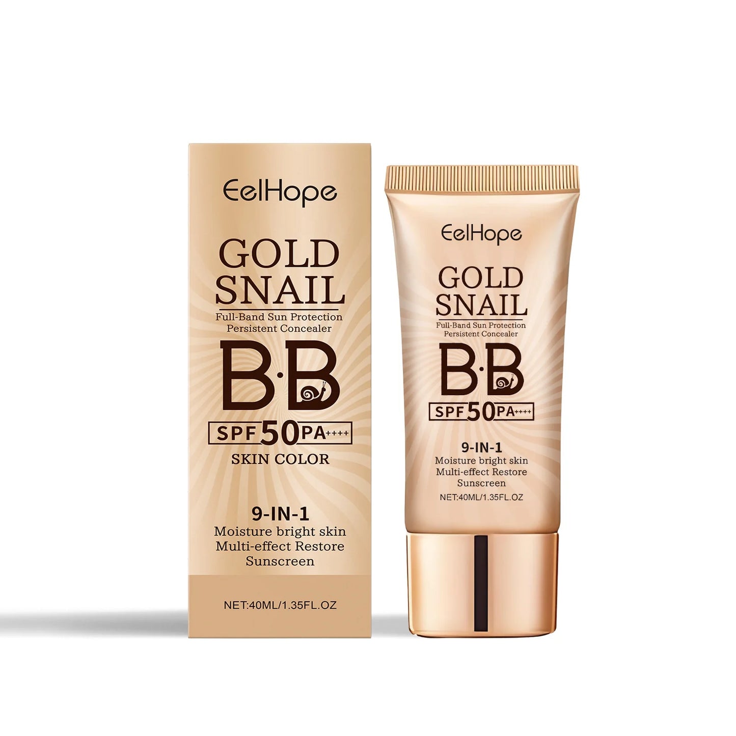 Gold Snail Sunscreen BB Cream SPF 50 | Face Concealer | Long-Lasting | Makeup