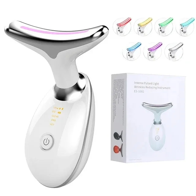 7 Colors Anti Wrinkle Facial Massager | Neck Face Beauty Device | Skin Tighten | Facial Lift Device | Reduce Double Chin | Skin Care Tool