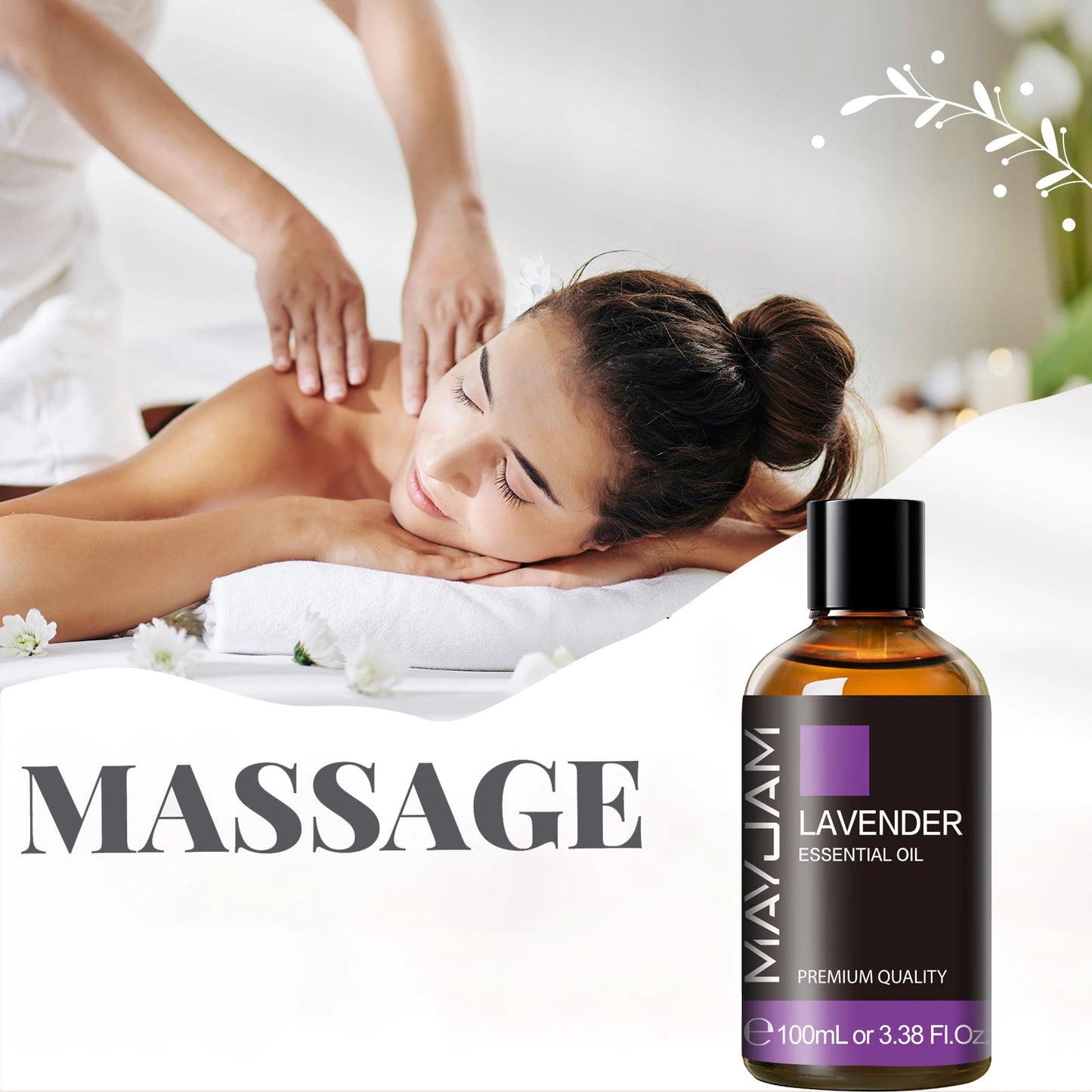 MAYJAM 100ml (3.38 FL OZ) | Pure Essential Oil with Glass Dropper | Aromatherapy Essential Oils