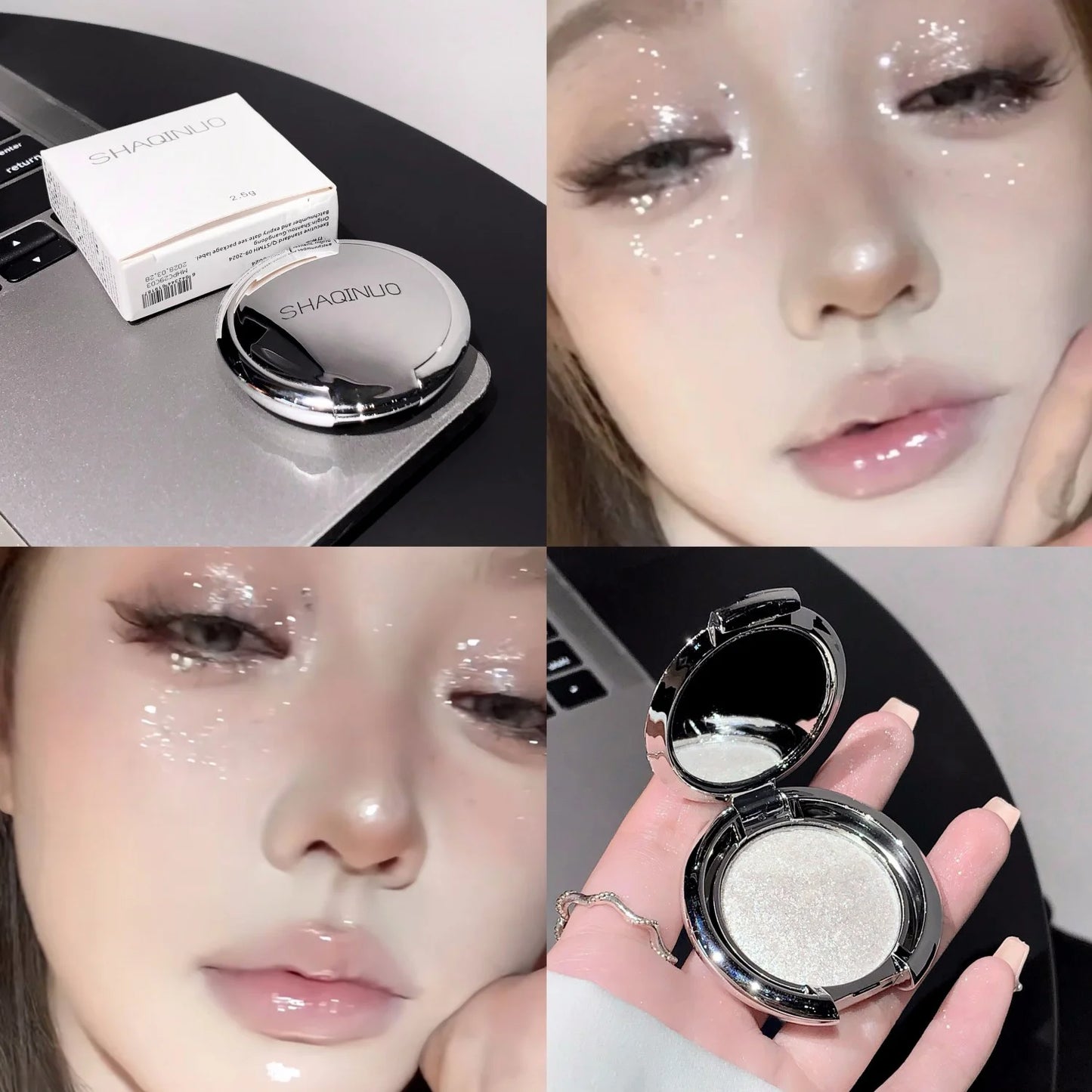 Shakinuo Diamond Palette | Highlighter | Eyeshadow | Waterproof | High Gloss |  Makeup