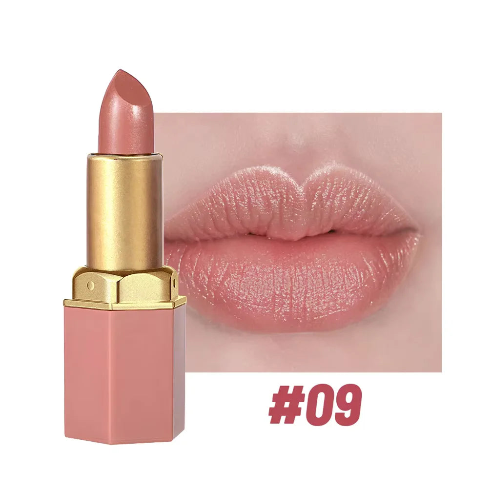 Gold Bar Lipstick | Pearlescent | Glitter | Makeup