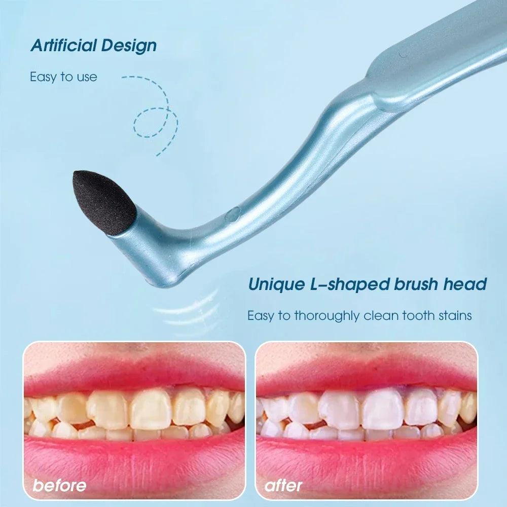 Tooth Stain Deep Cleaning Brush | Deeply Clean Gums Mouth Interdental Brush | No Hurt Teeth | Stain Eraser Remove|  Instant Portable Tool