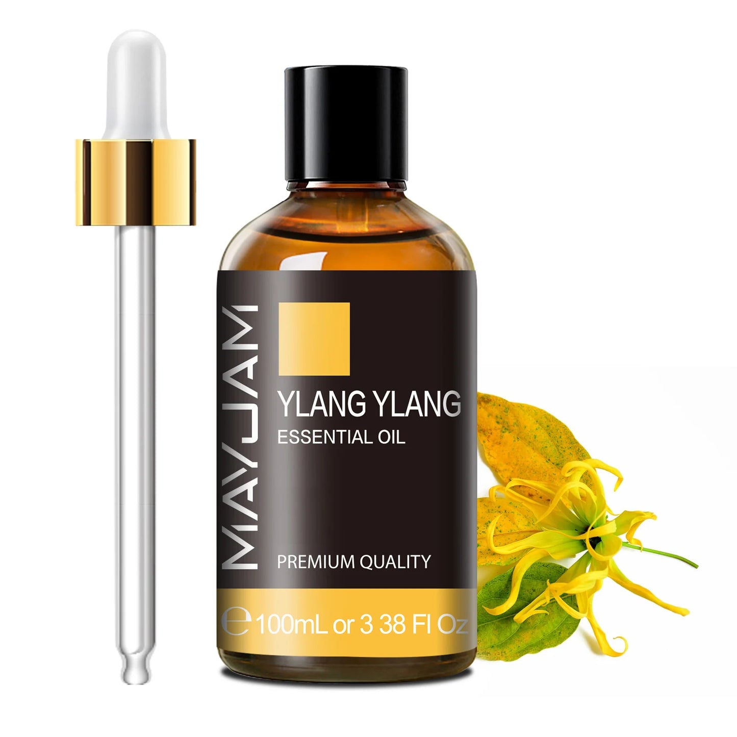 MAYJAM 100ml (3.38 FL OZ) | Pure Essential Oil with Glass Dropper | Aromatherapy Essential Oils