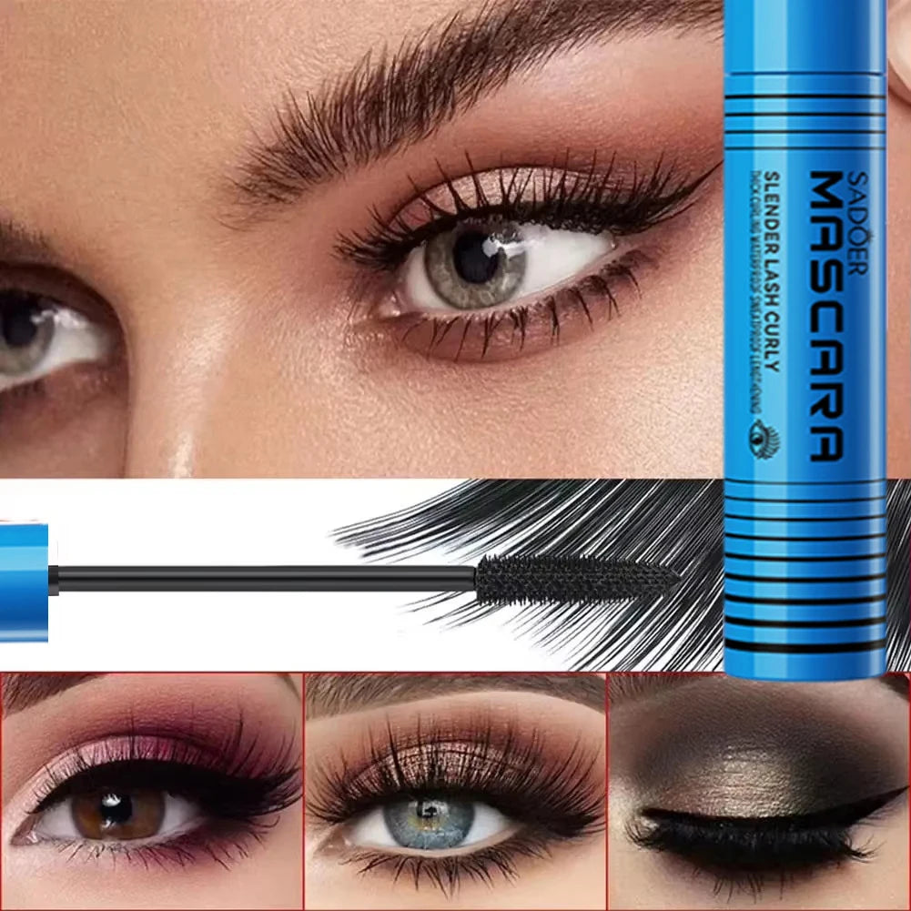 5D Waterproof Mascara | Lengthening Eyelashes | Make-up |Waterproof | Black | Silk Fiber Mascara