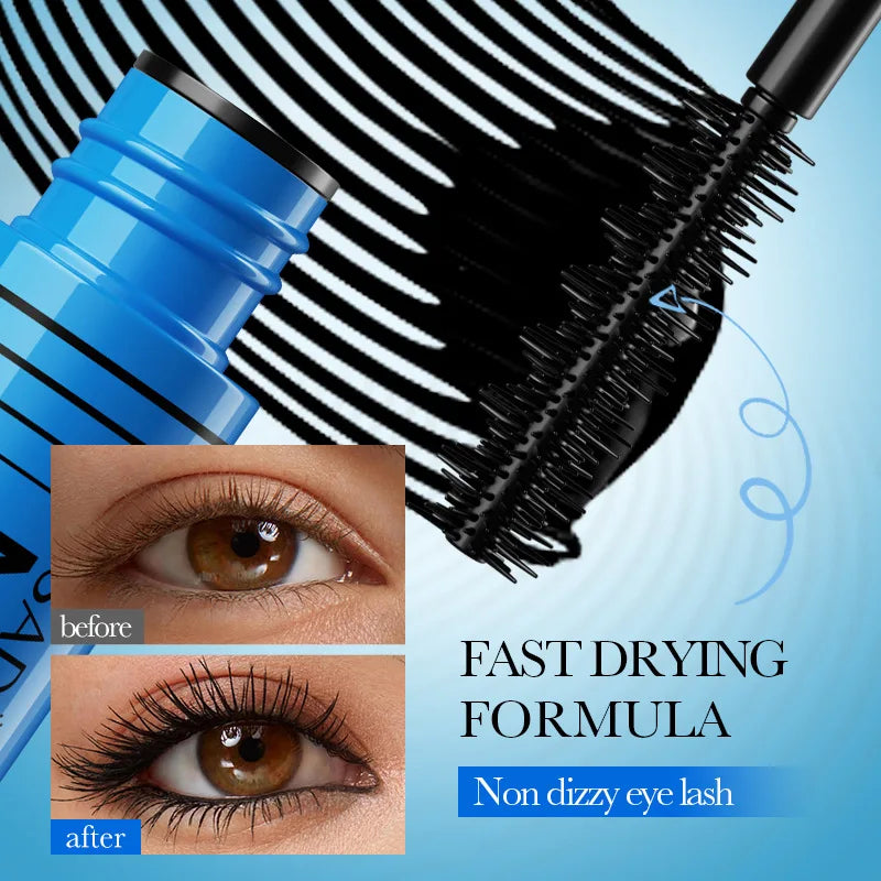 5D Waterproof Mascara | Lengthening Eyelashes | Make-up |Waterproof | Black | Silk Fiber Mascara