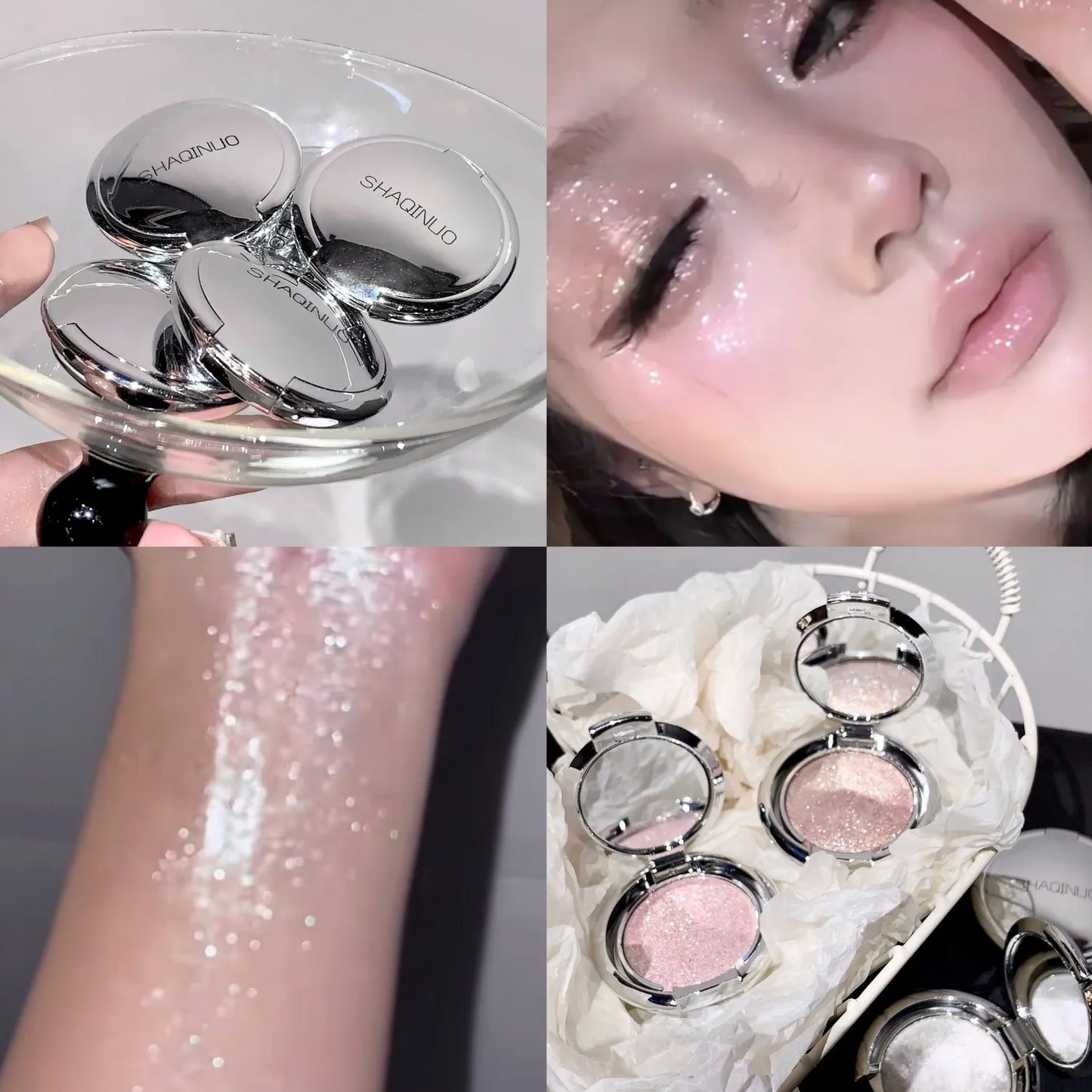 Shakinuo Diamond Palette | Highlighter | Eyeshadow | Waterproof | High Gloss |  Makeup