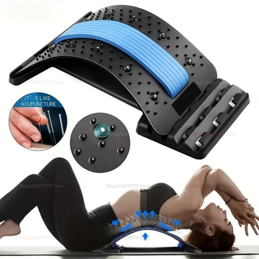 Lumbar Soothing Device | Lumbar Stretching Massager | Yoga Spine Correction | Back Massager | Stretch Lumbar Support | Spine Relaxation