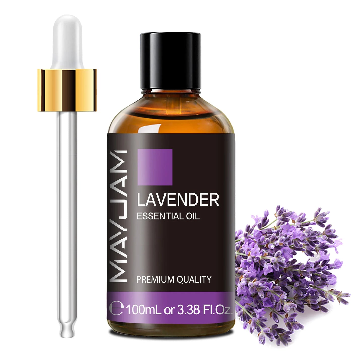 MAYJAM 100ml (3.38 FL OZ) | Pure Essential Oil with Glass Dropper | Aromatherapy Essential Oils