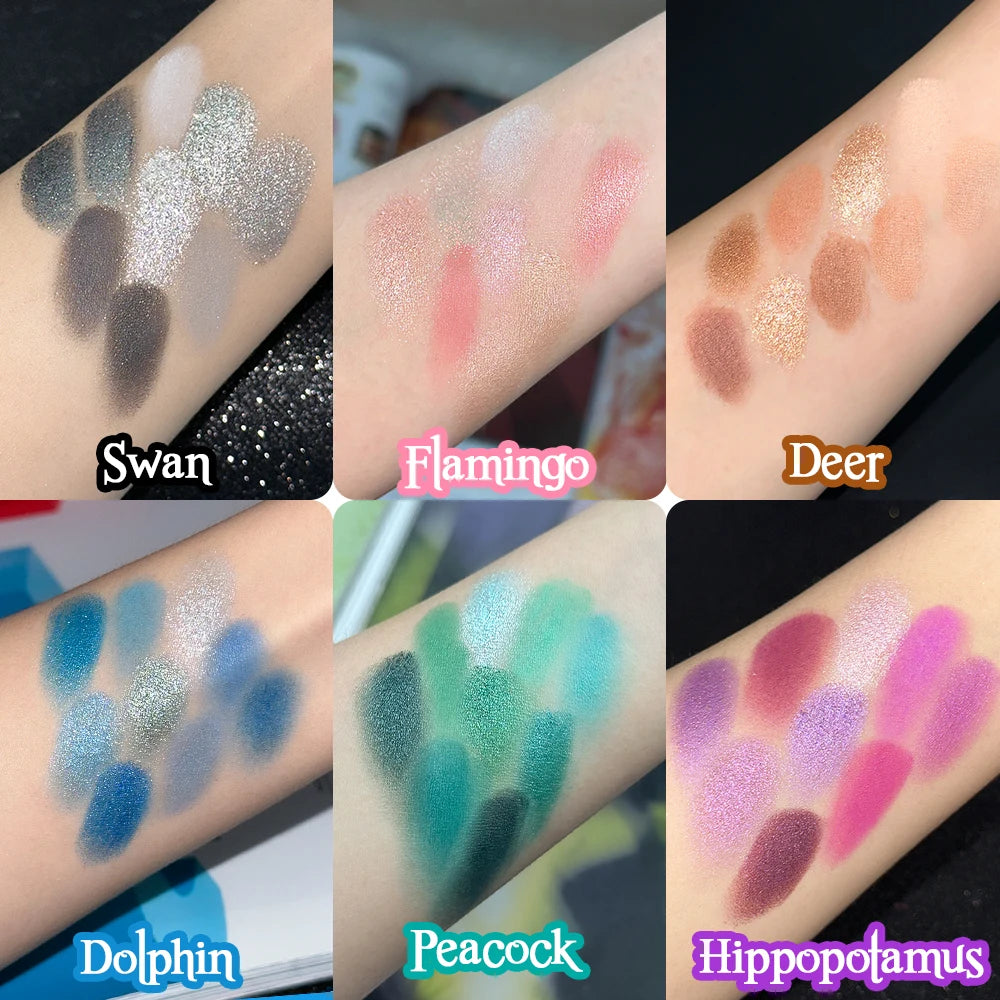 9-Grid Eyeshadow Palette | Glitter Pearlescent Matte Eye Shadow | Shimmer Makeup | Long Lasting