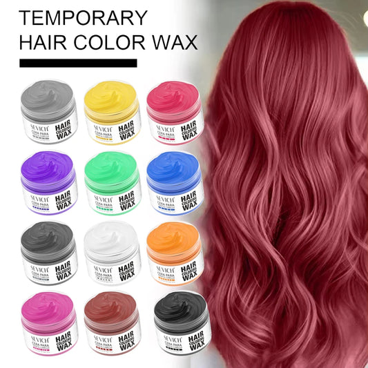 Temporary Hair Coloring Wax | Dye Cream Hair Gel for Hair Styling