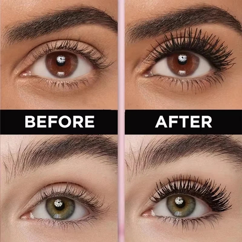 5D Waterproof Mascara | Lengthening Eyelashes | Make-up |Waterproof | Black | Silk Fiber Mascara