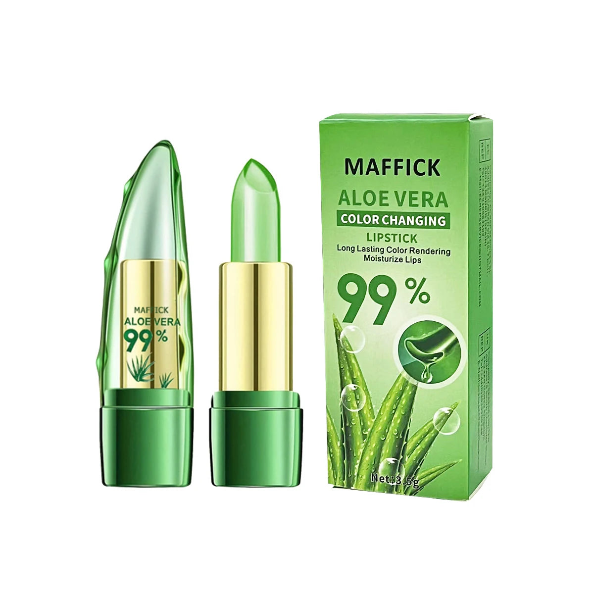 Change Color Lipstick | Aloe Vera | Long-Lasting | Moisturizing | Magical Color Change