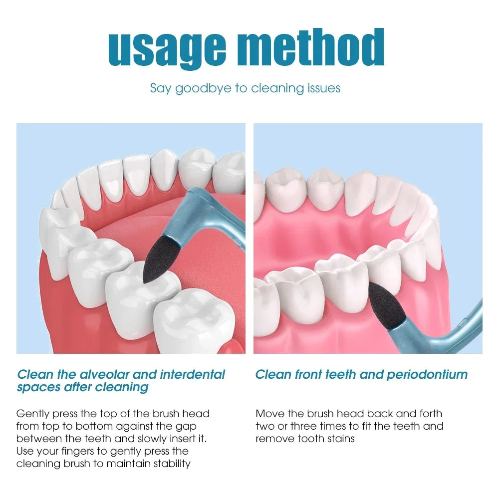 Tooth Stain Deep Cleaning Brush | Deeply Clean Gums Mouth Interdental Brush | No Hurt Teeth | Stain Eraser Remove|  Instant Portable Tool