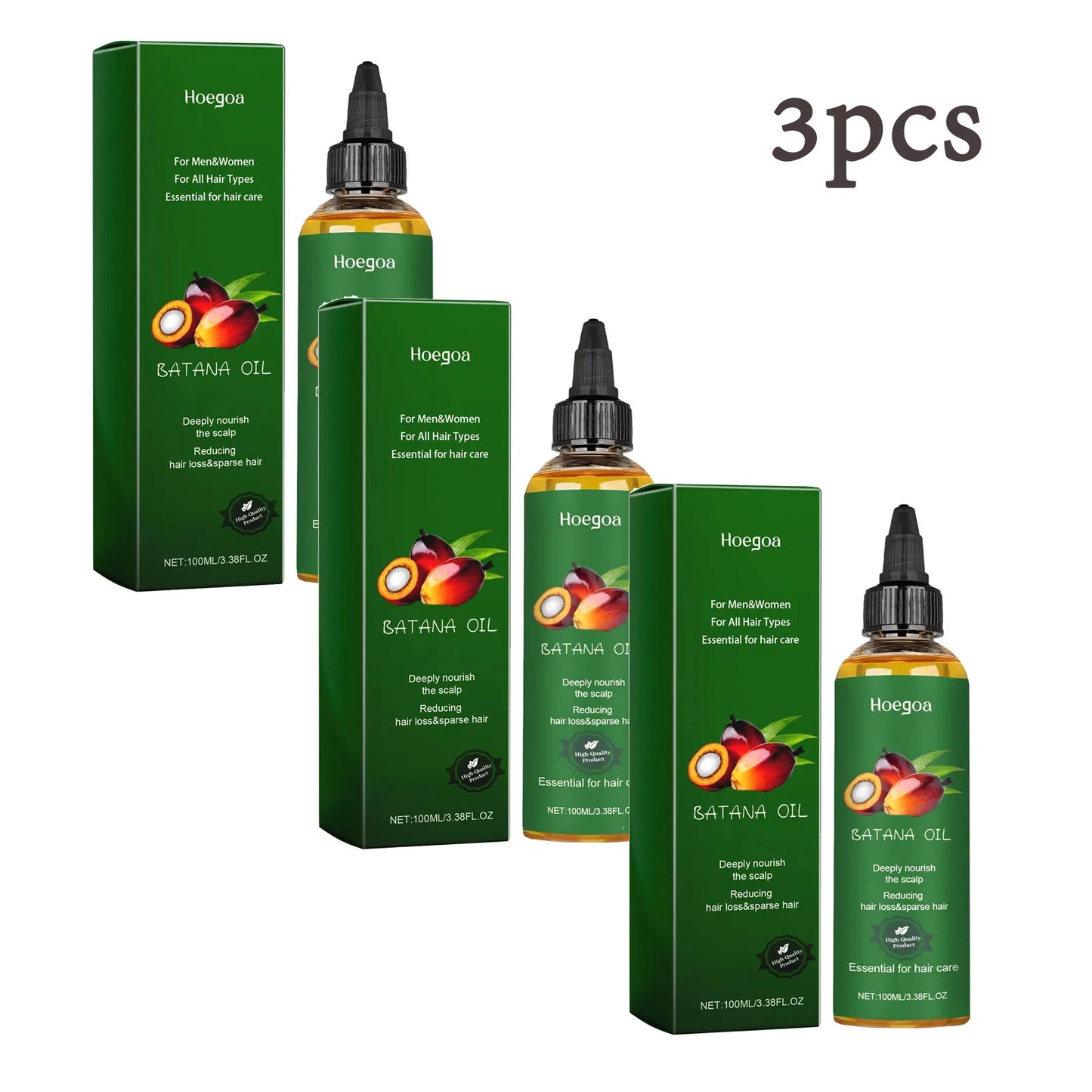 Batana Oil | Hair Strengthen Repair | Split Ends Damage | Increase Hair Thickness and Smoothness | Dense Hair Essential Oil