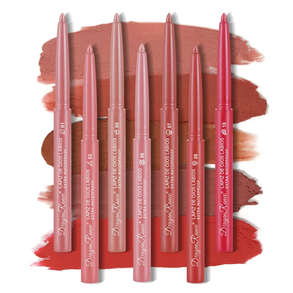 Lip Liner Lipstick Pen | Waterproof | Long-Lasting | Matte | Automatic Rotating Lip Liner