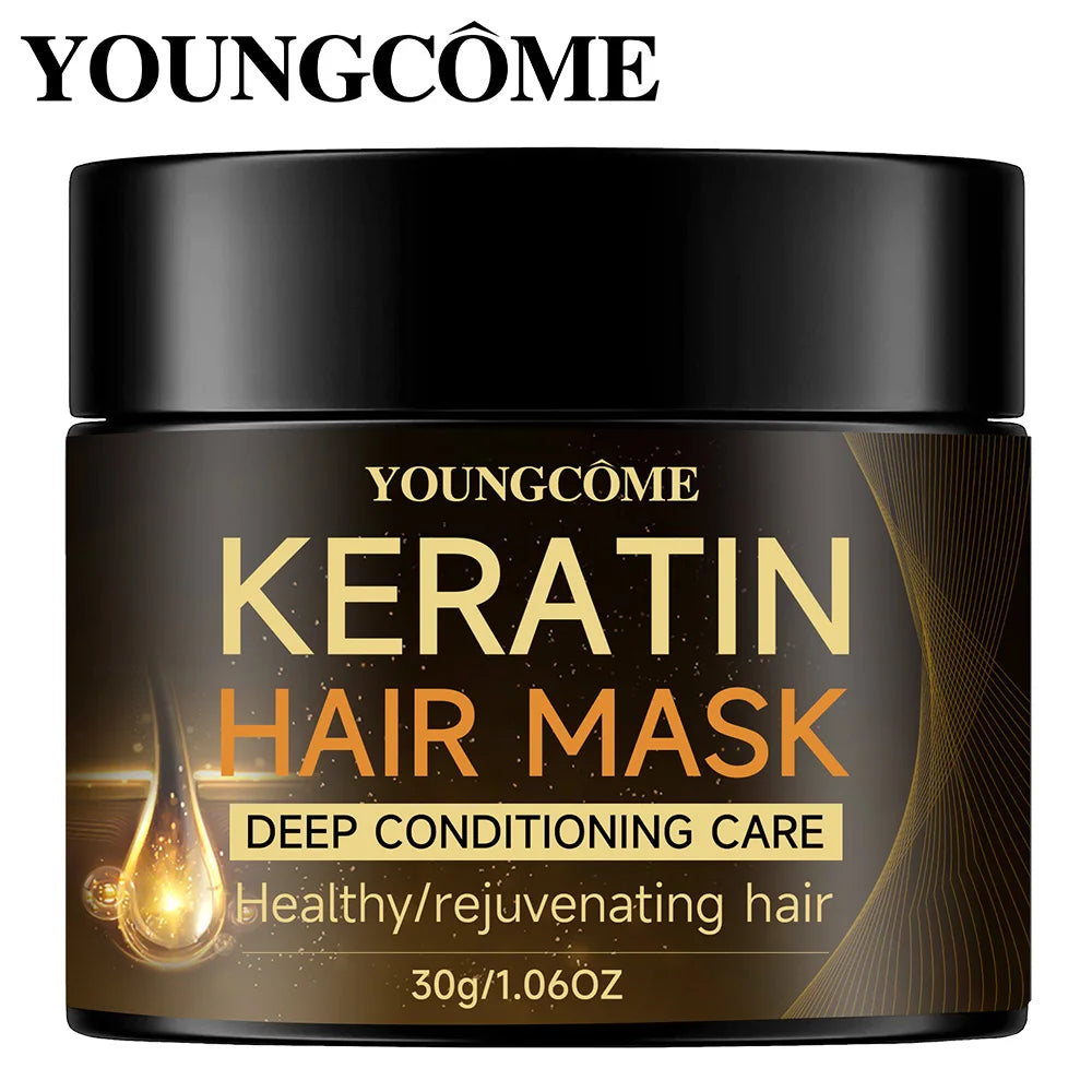 Keratin Hair Mask | Moisturizer | Conditioner | Soft | Smooth | Frizz | Damaged Hair Care Repair | Restore Shine Hair