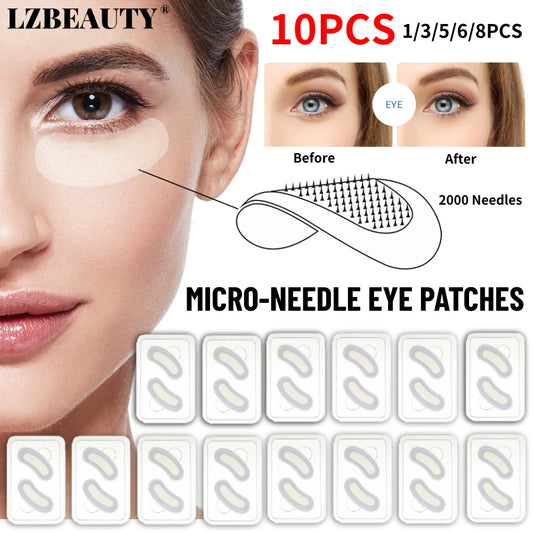 Microneedle Eye Patches Mask | Hyaluronic Acid | 1-10PCS | Anti Wrinkle Aging | Dark Circle Eyes Mask | Moisturizing