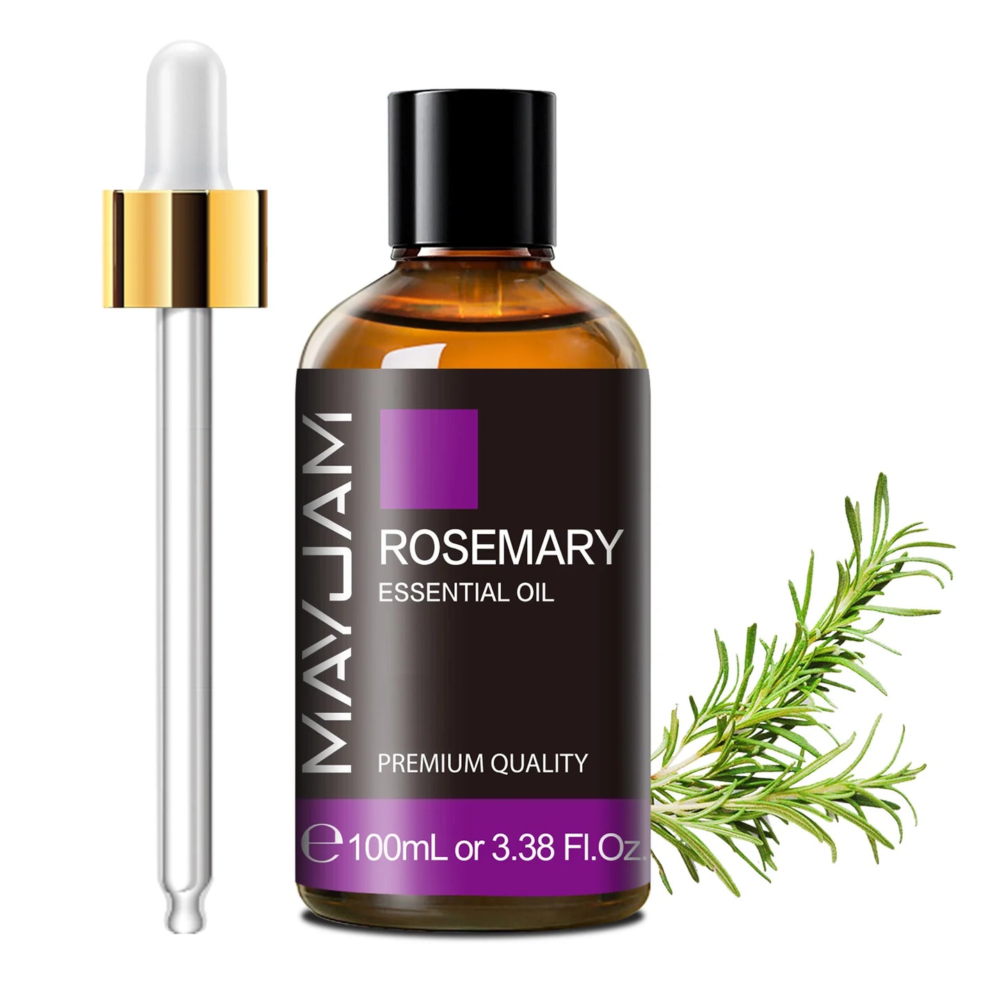 MAYJAM 100ml (3.38 FL OZ) | Pure Essential Oil with Glass Dropper | Aromatherapy Essential Oils
