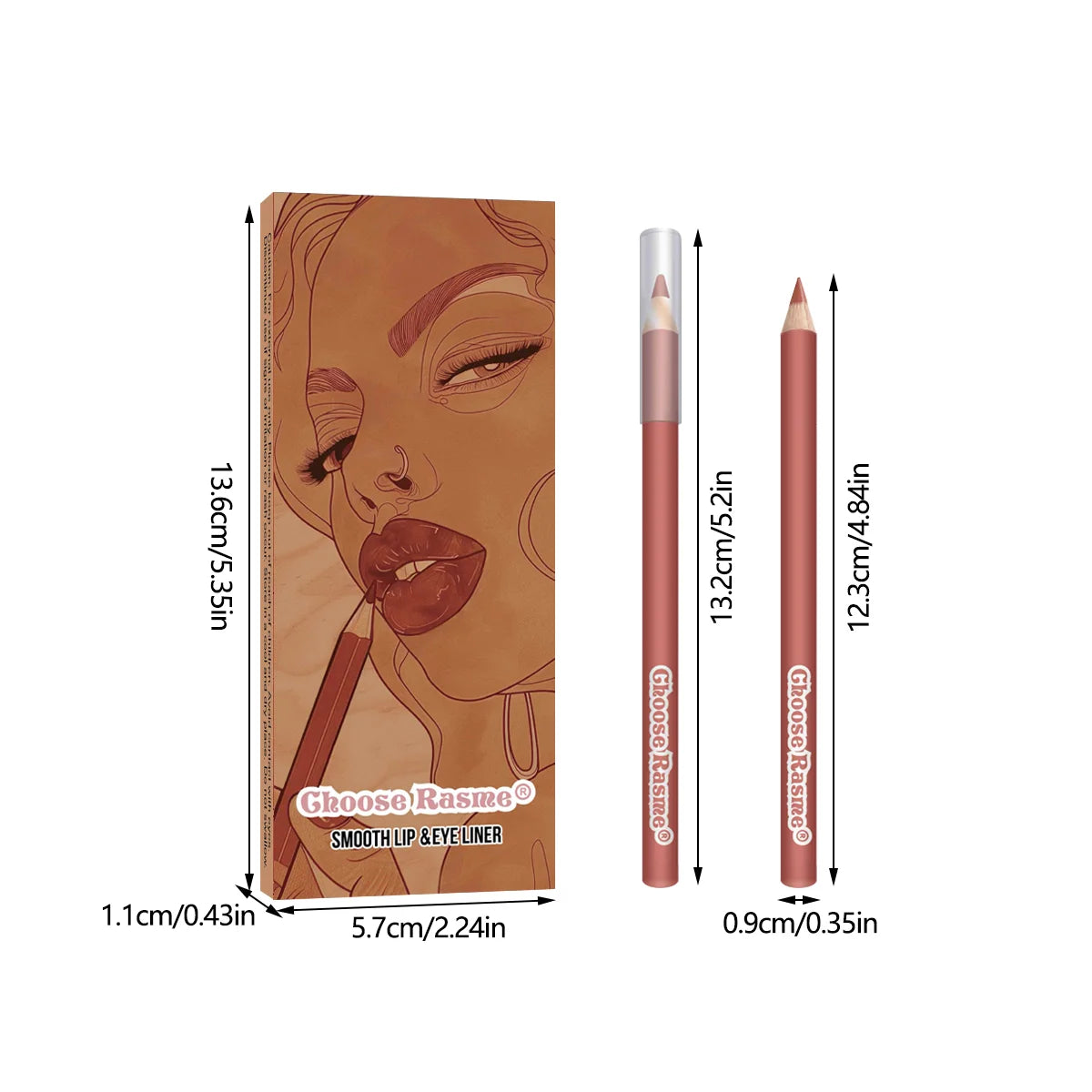 6 Colors Lip Liner Pencil Set | Waterproof | Not Easy To Fade